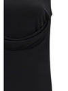 sleeveless top with lavallière neckline in jersey