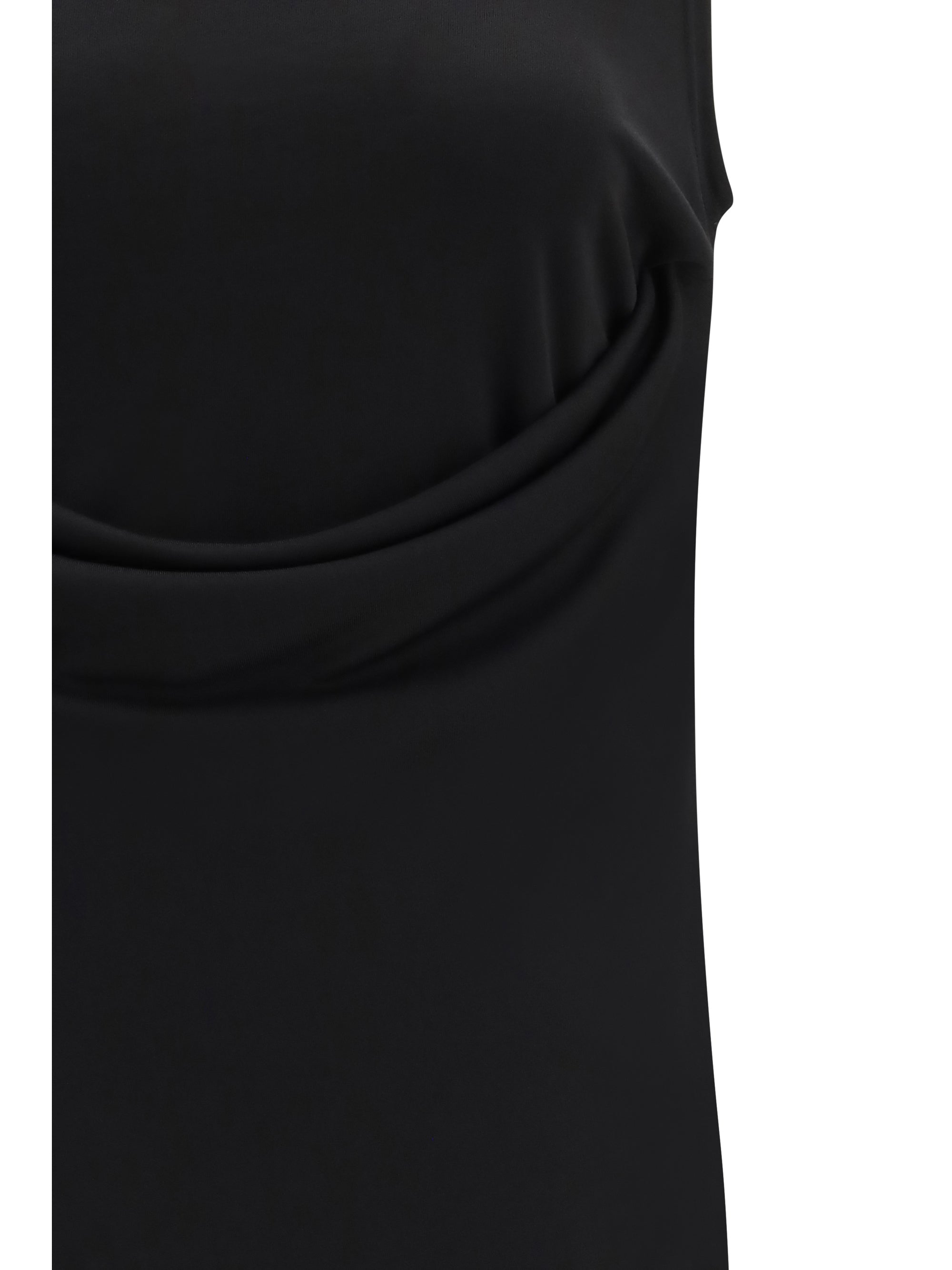 sleeveless top with lavallière neckline in jersey