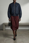 nylon twill bomber jacket