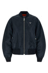 nylon twill bomber jacket