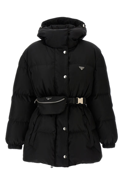 quilted re-nylon down jacket