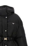 the prada re-nylon down jacket combines functional aesthetics