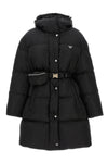 the prada re-nylon down jacket combines functional aesthetics