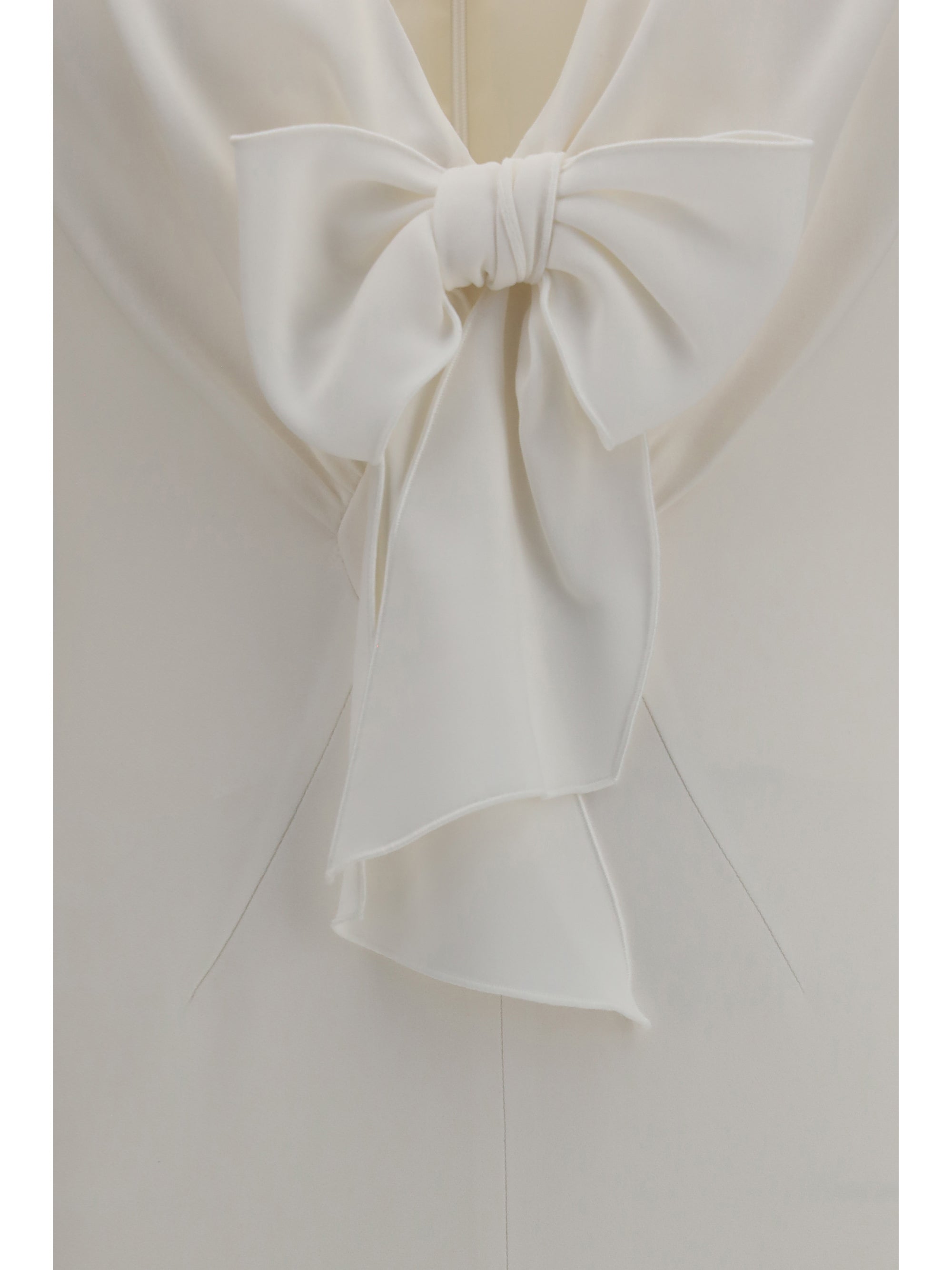 v-neck dress with bow