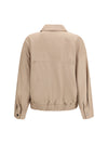 glossy nappa jacket with monili