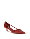 side-cut leather pumps