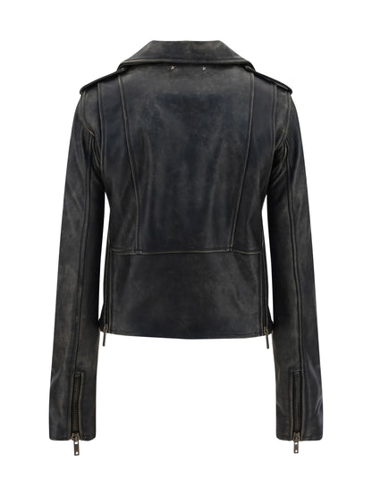 GOLDEN GOOSE 40 leather jacket