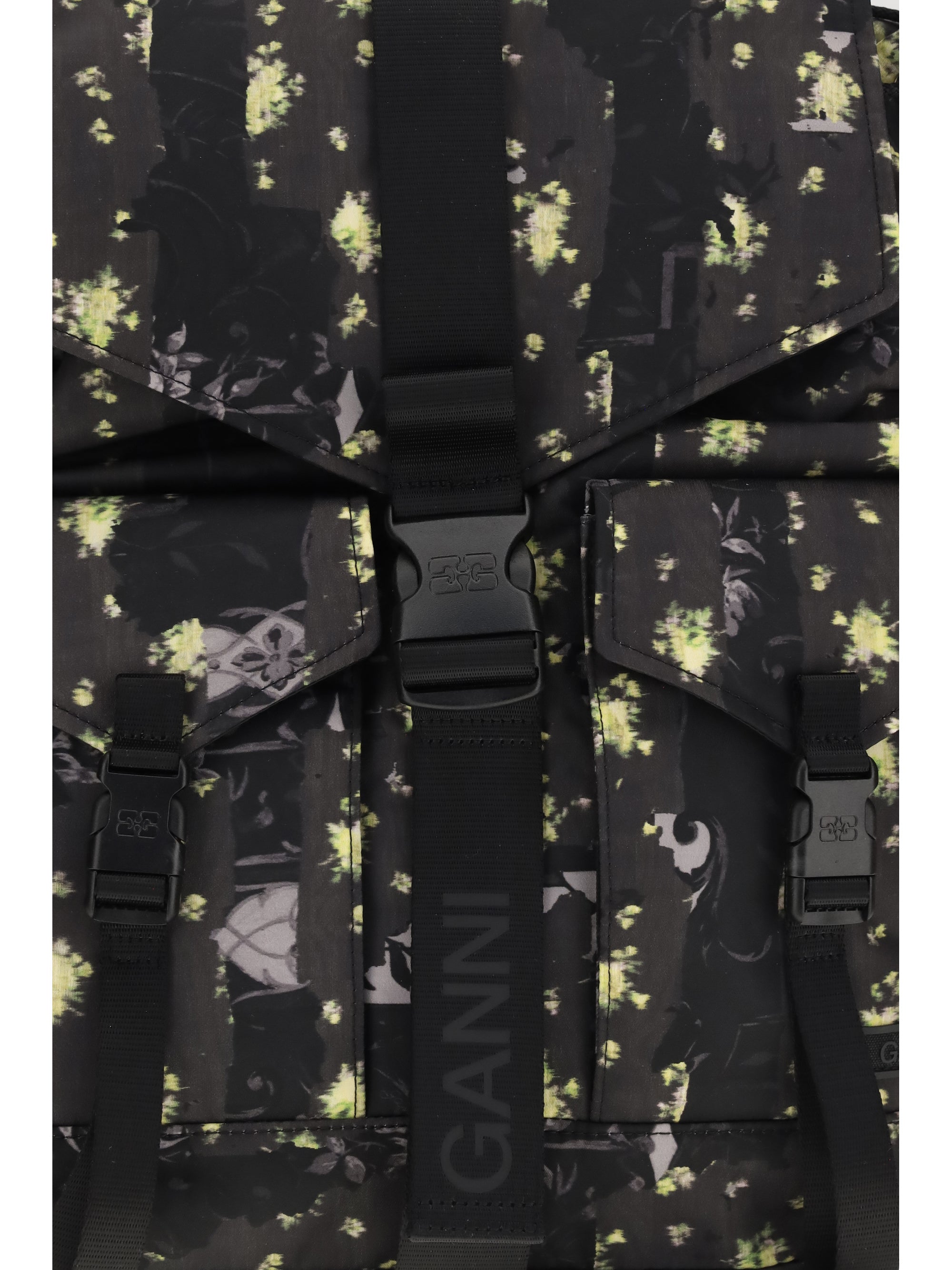 re-tech nylon print backpack