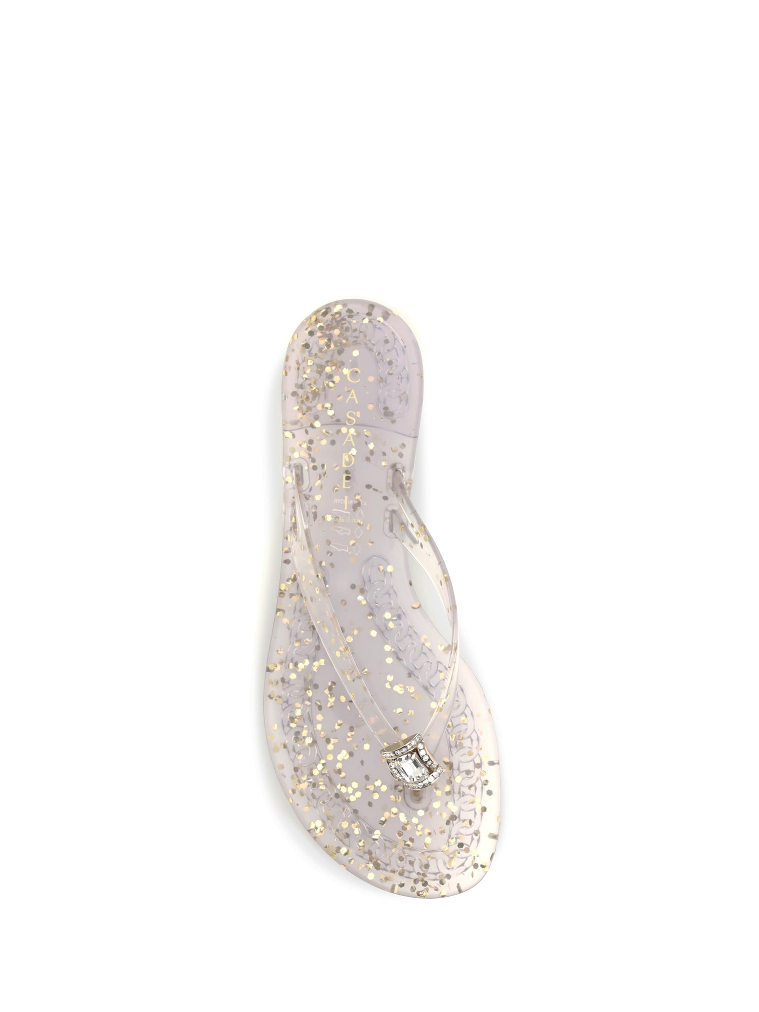 CASADEI 36 glitter thong sandals
