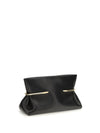 pinch soft clutch in nappa leather
