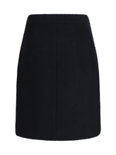 CHLOÉ 38 bouclé wool midi skirt