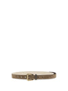 suede belt with monili detail