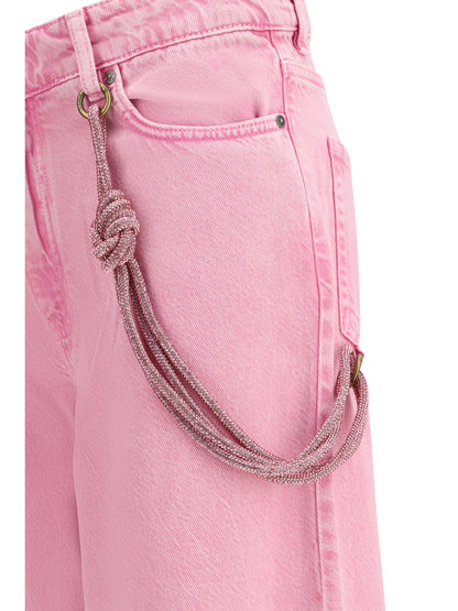 PINKO 25 lauryn jeans with jeweled cord