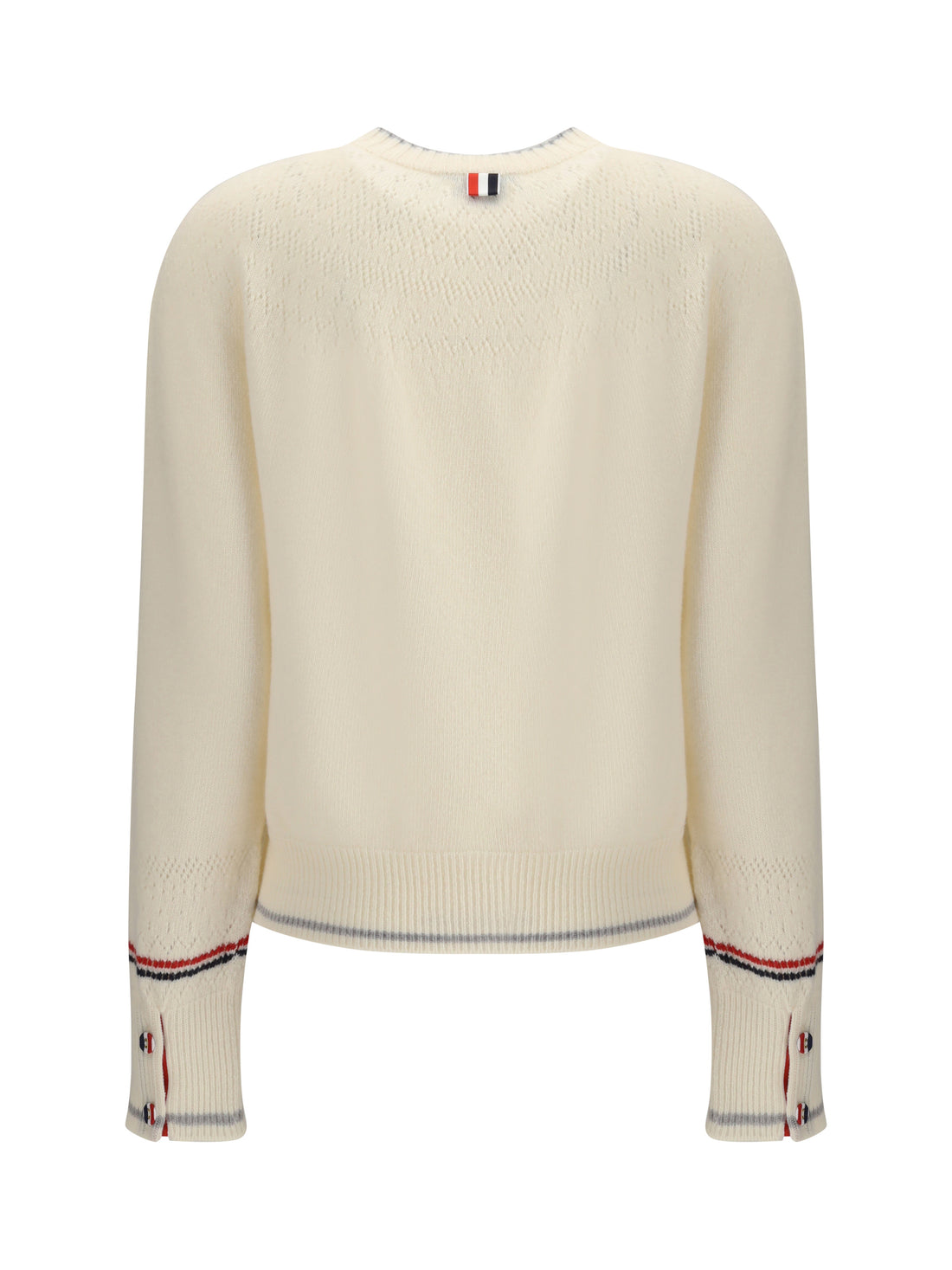 THOM BROWNE 38 pointelle wool sweater