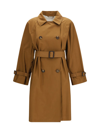 double-breasted belted coat