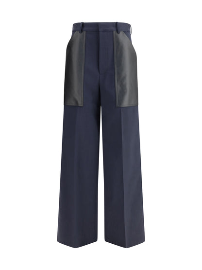 BOTTEGA VENETA 36 wool and cotton pants