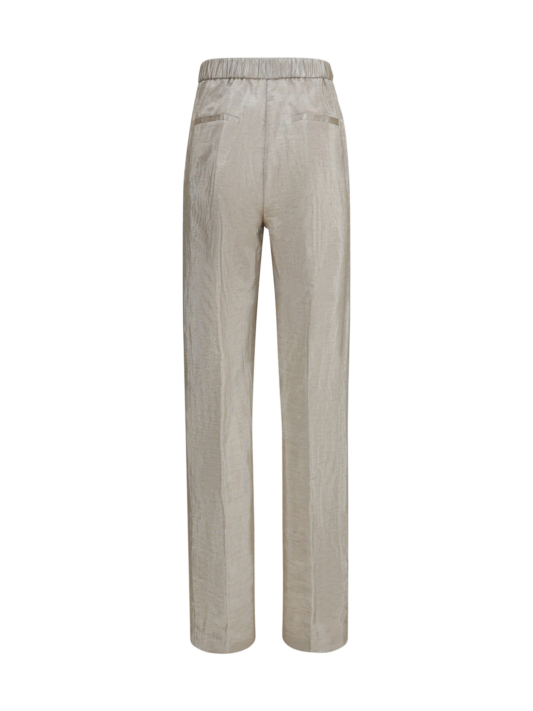FORTE_FORTE I lurex pants in tweed with micro sequins and shimmering thread
