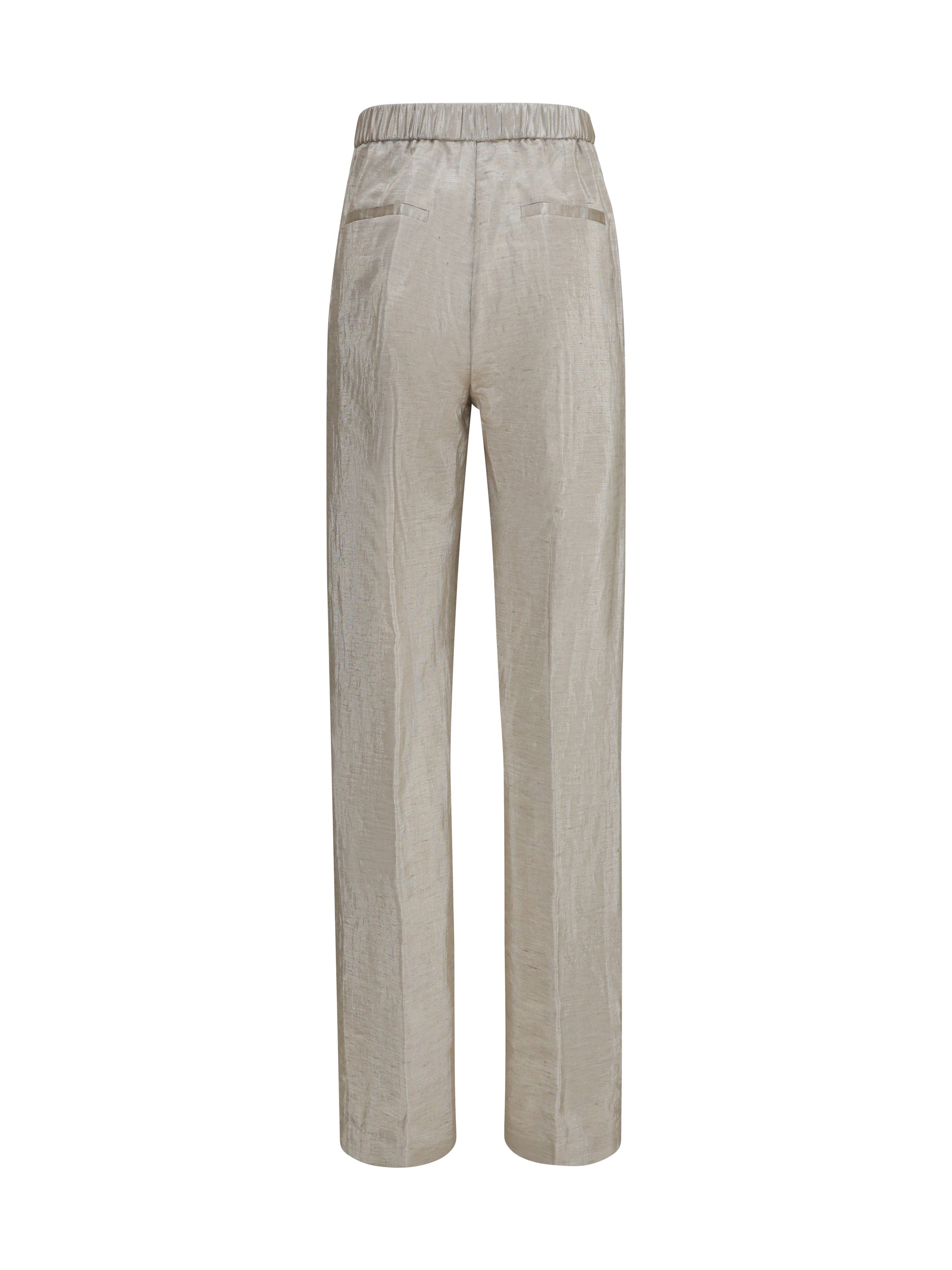 lurex pants in tweed with micro sequins and shimmering thread