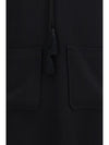 georgette and crêpe long dress with bow and tassels