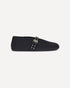 Alaa Raffia Ballerinas Black
