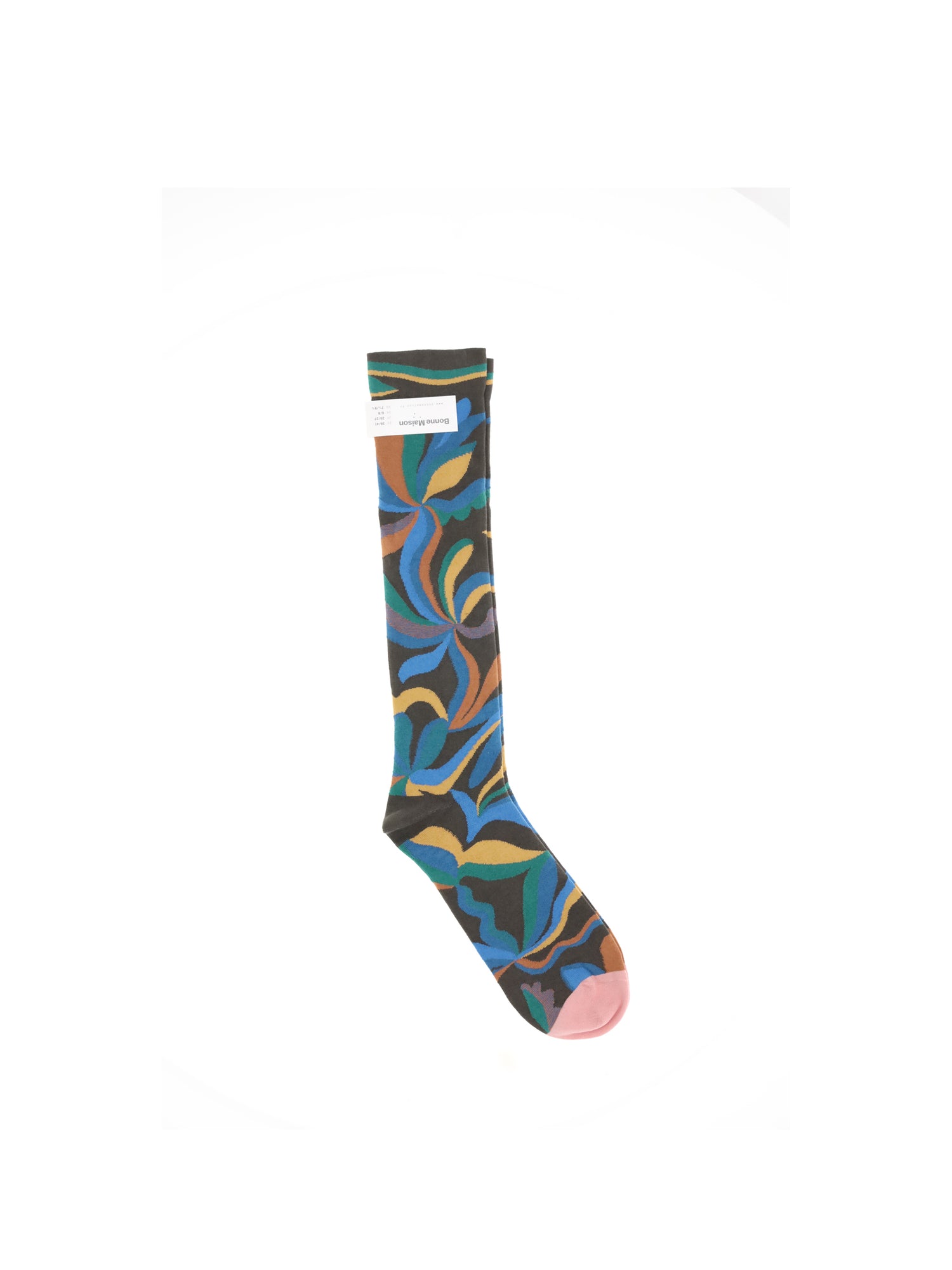BONNE MAISON 36-38 multicolored print socks