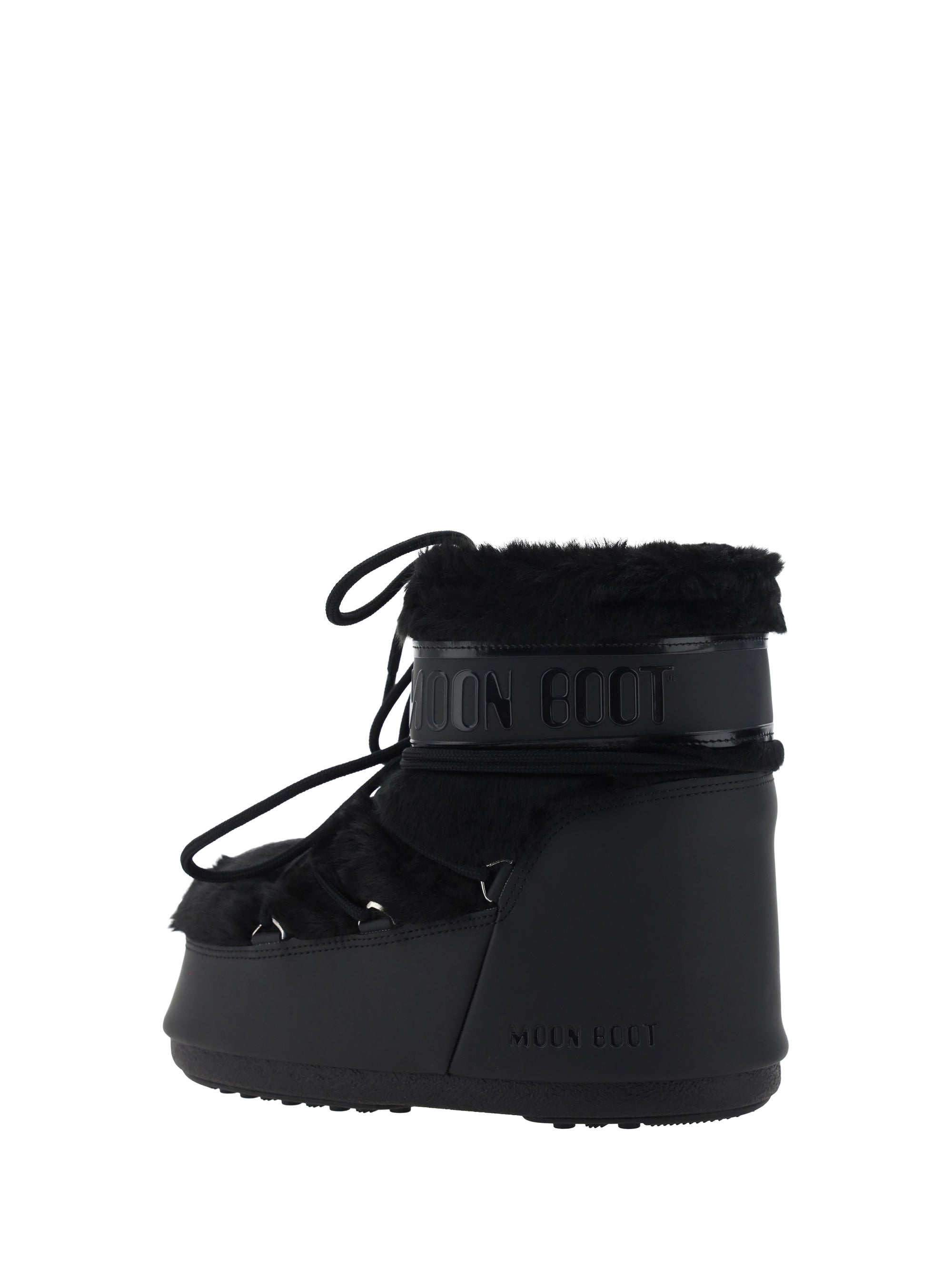 icon low faux fur boots