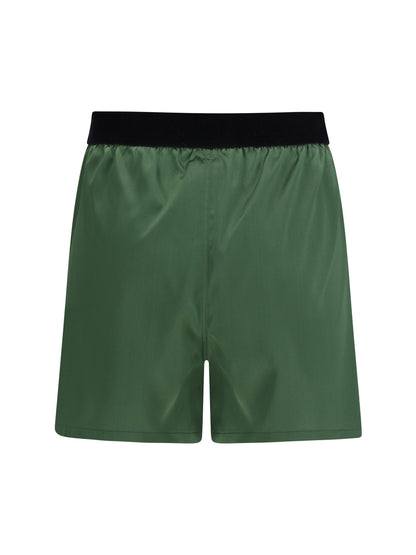 TOM FORD M stretch silk satin pj shorts