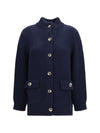 high neck cardigan