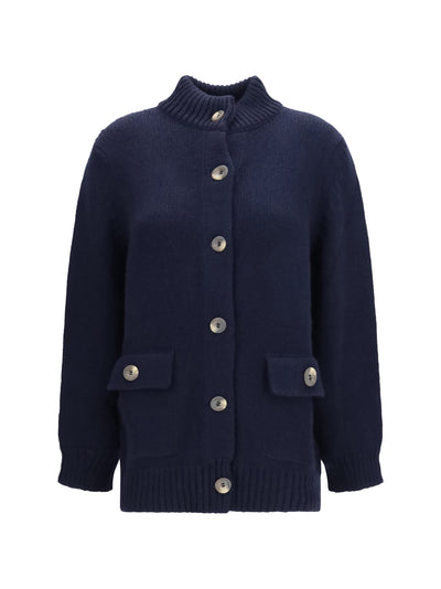 high neck cardigan