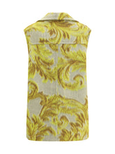 ETRO 40 jacquard wool-blend vest