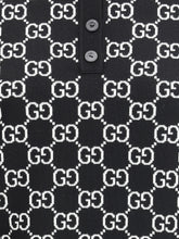 GUCCI M gg wool jacquard polo top 
