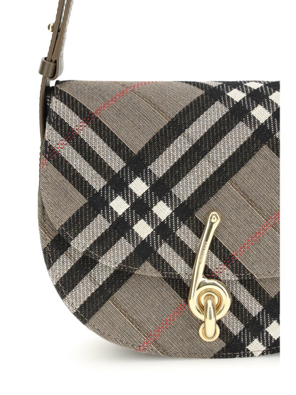BURBERRY OS check archive shoulder bag