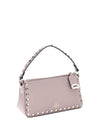 rockstud zip-up shoulder bag