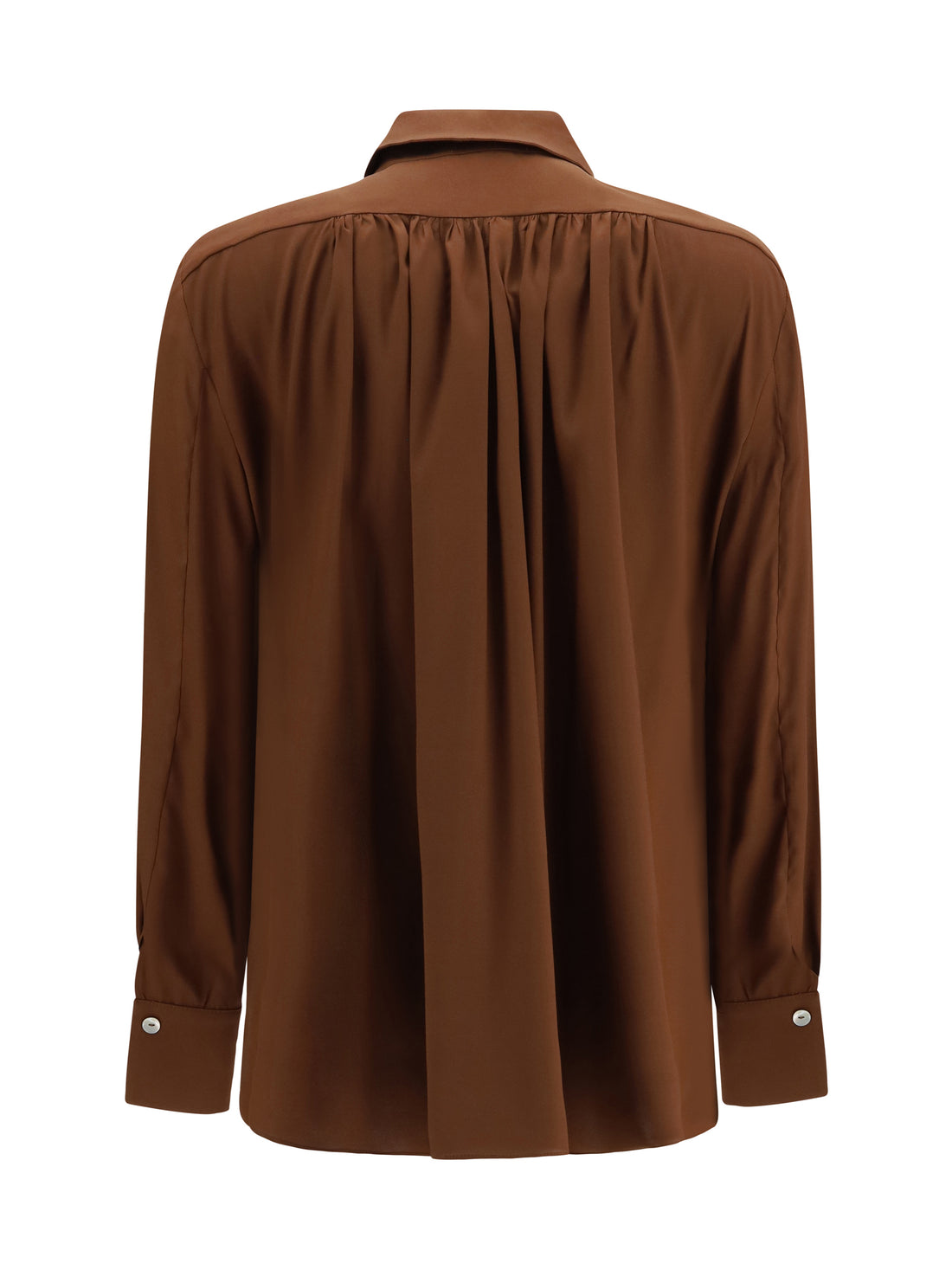 ELLA 38 silk shirt with back gathering