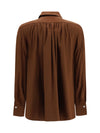 silk shirt with back gathering