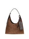 sack suede shoulder bag