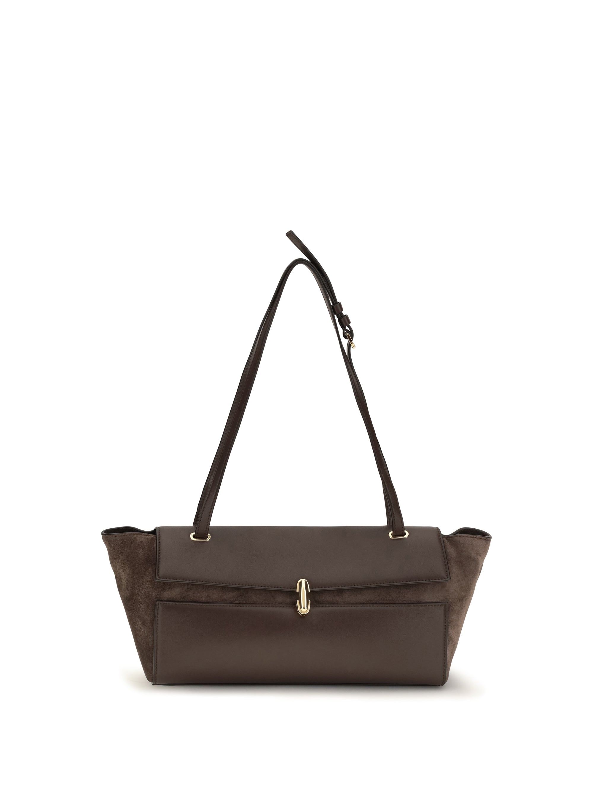 symmetry trapeze medium shoulder bag