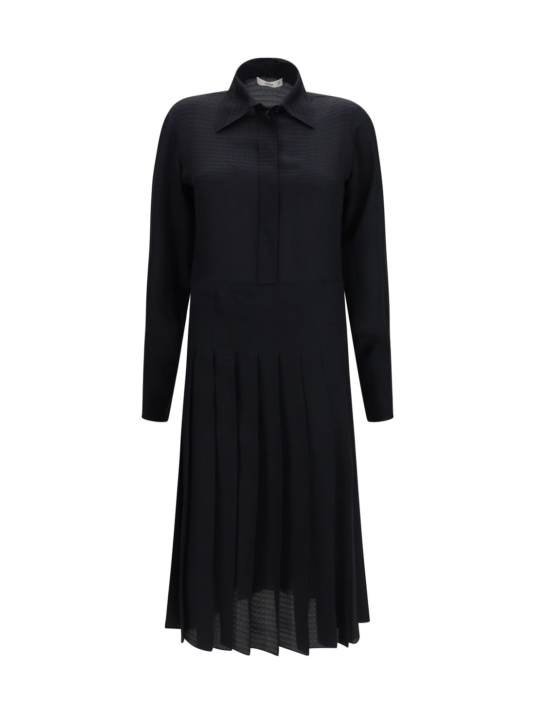 FENDI 40 long jacquard silk dress
