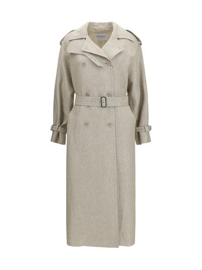 double-breasted trench coat
