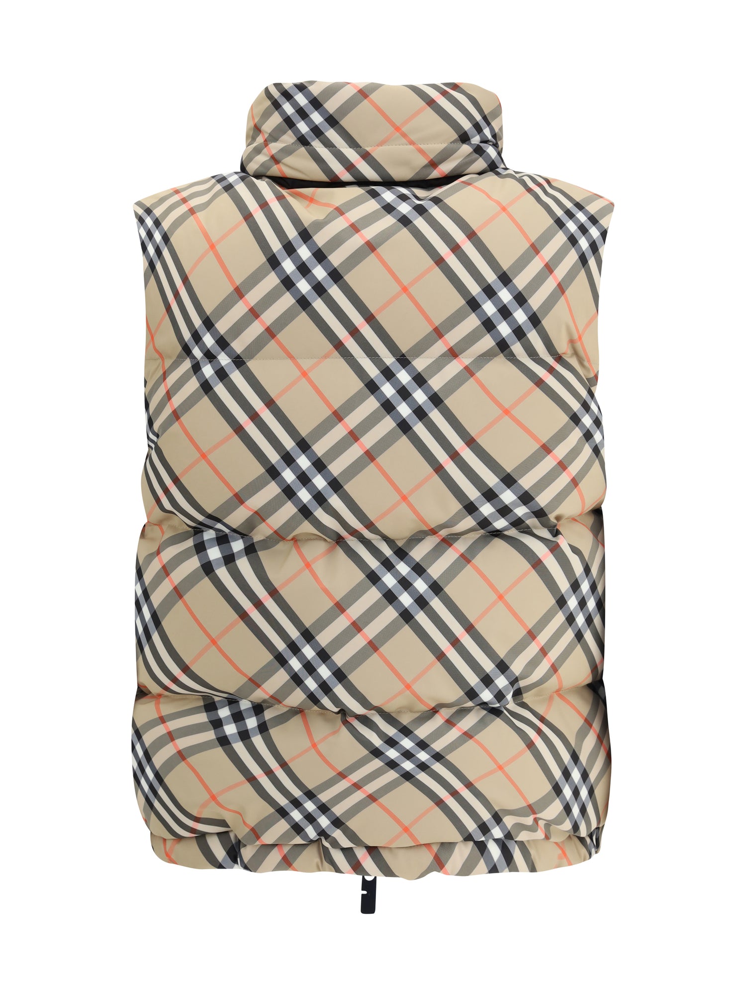 BURBERRY L check vest down jacket