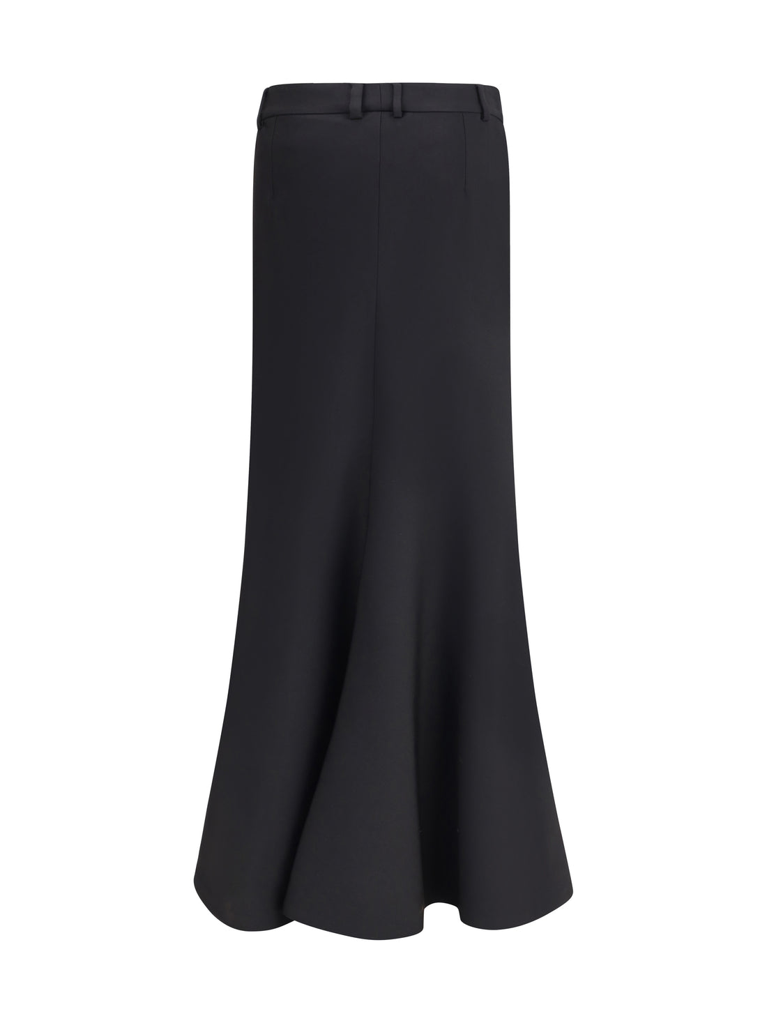 BALENCIAGA 36 godet maxi skirt in virgin wool