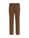 straight-leg cotton pants