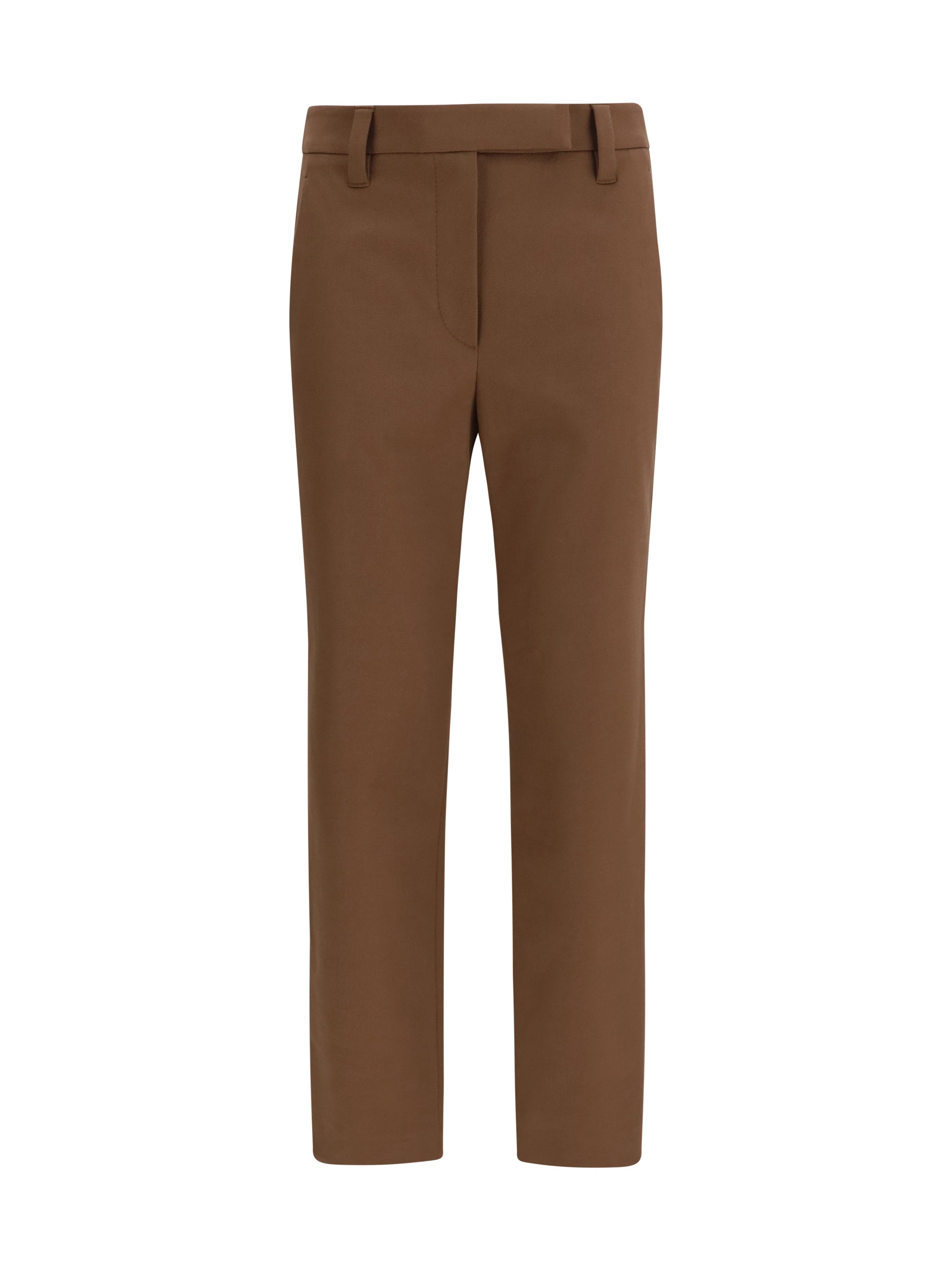 straight-leg cotton pants