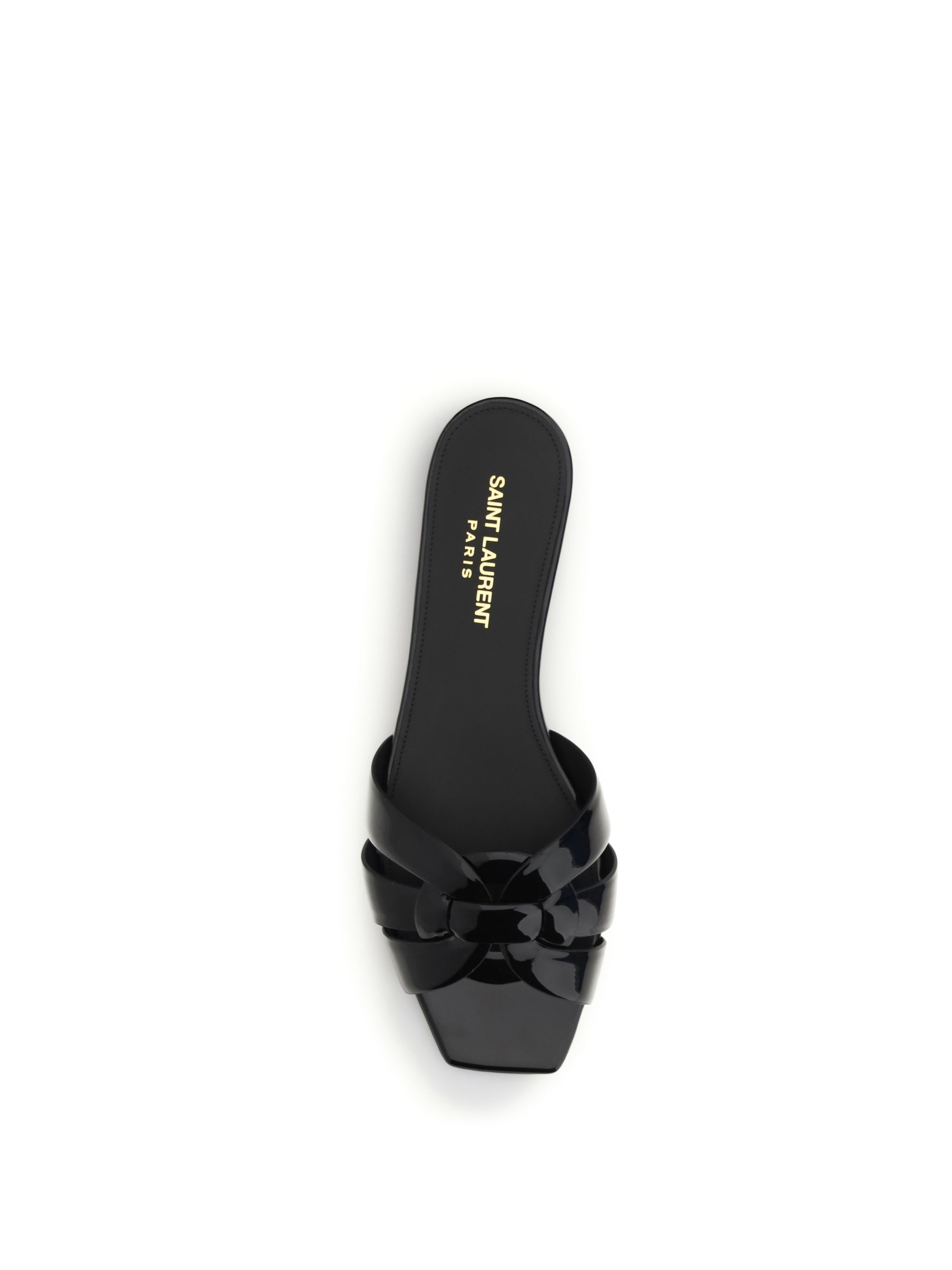 tribute patent leather sandals