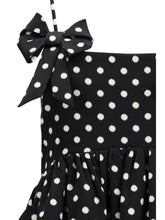 GANNI 36 polka-dot satin mini dress