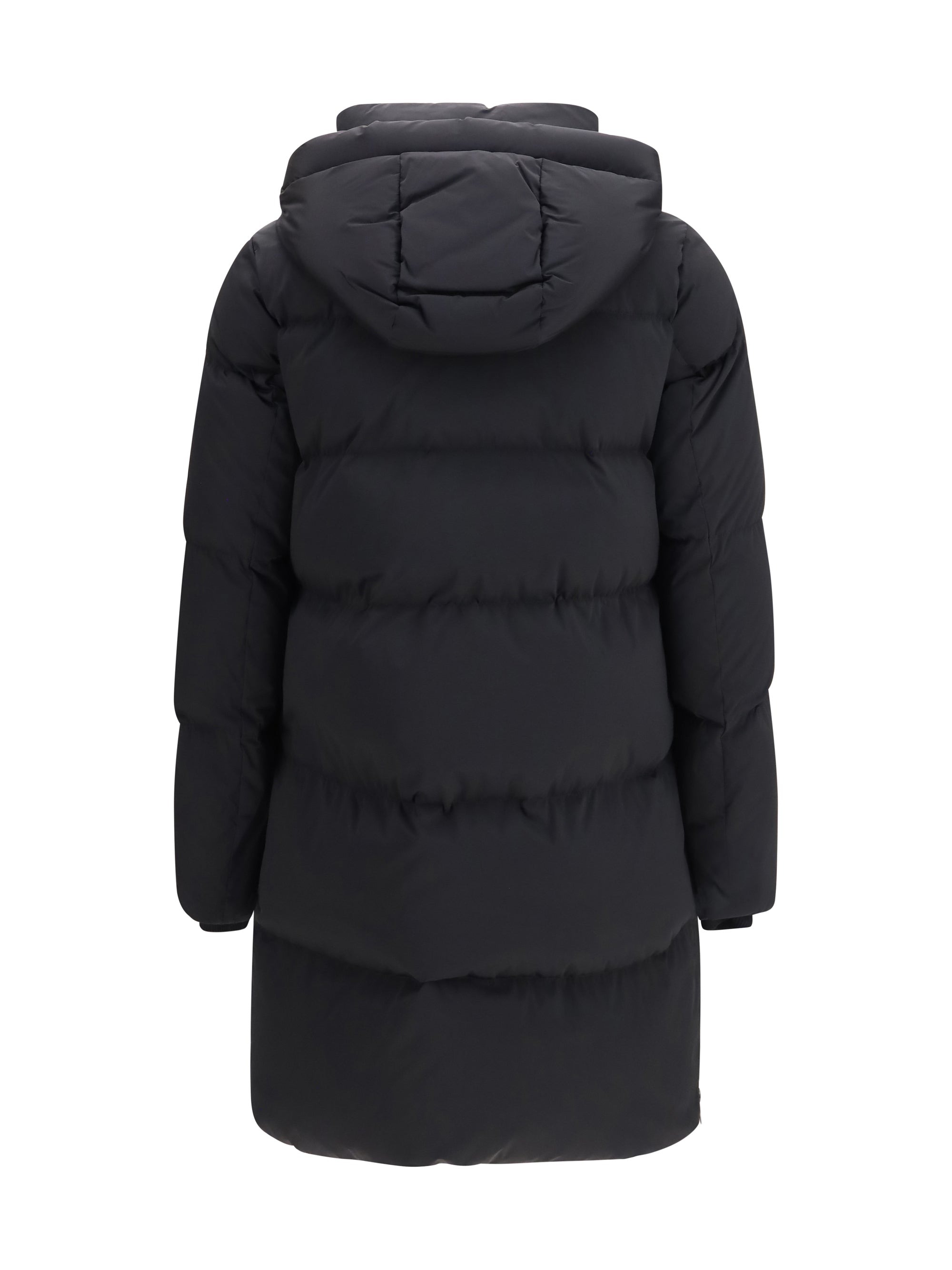 kelly quilted long down jacket
