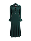 keyhole knit midi dress