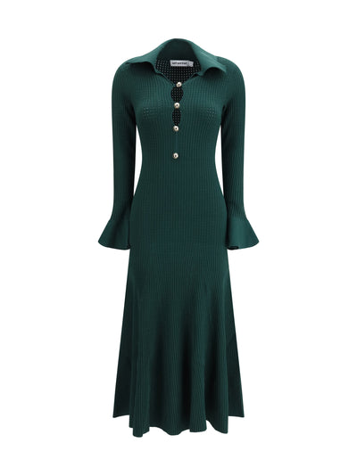 keyhole knit midi dress