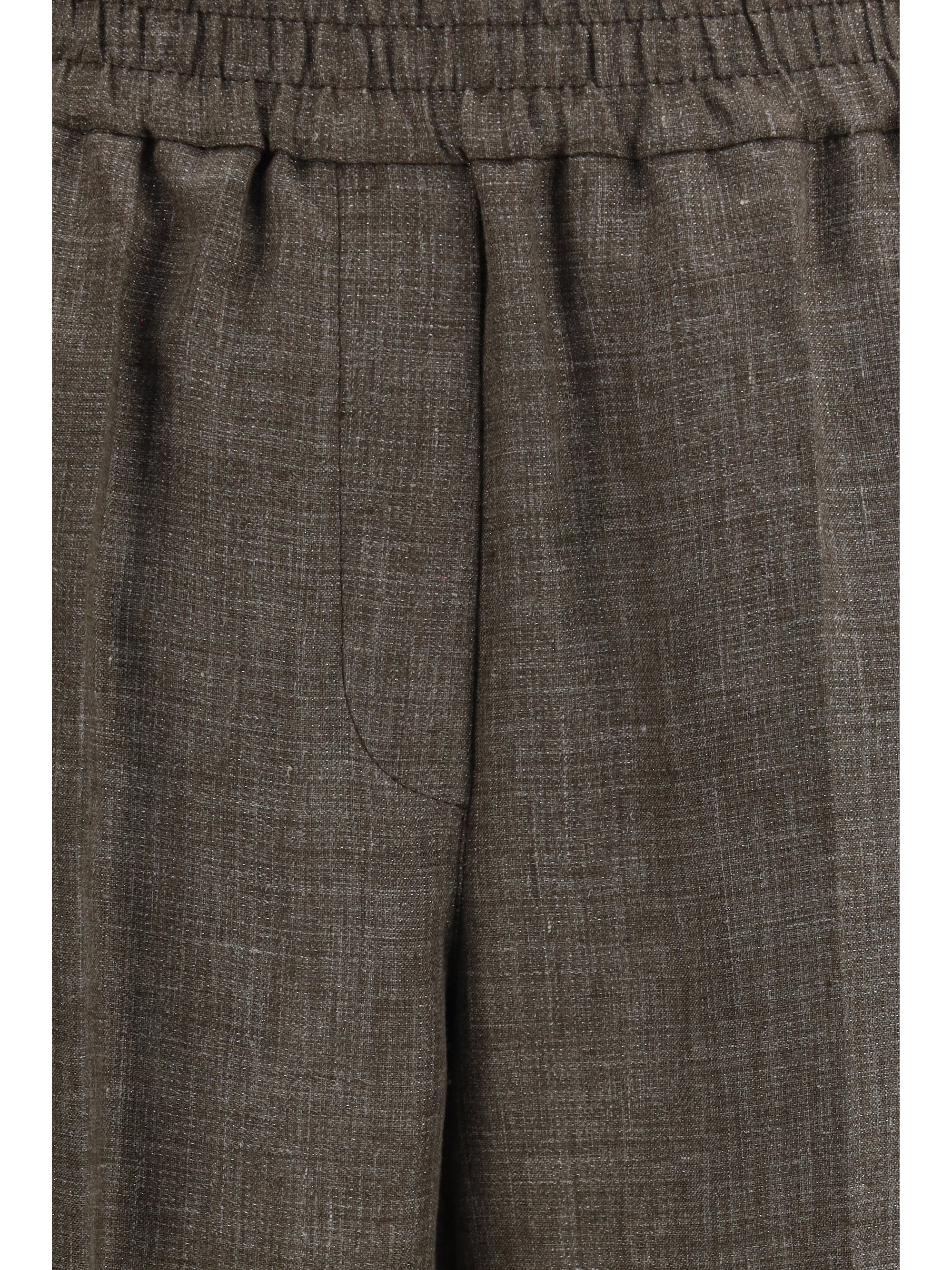 high-rise linen pants