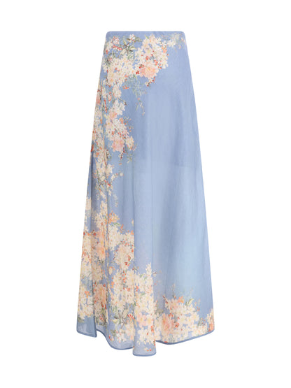 ZIMMERMANN 1 cascadian flared skirt